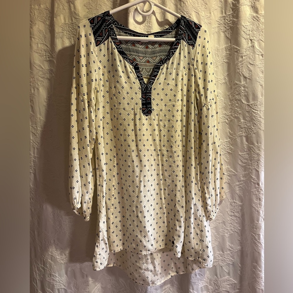 Roxy Long-Sleeve Cotton Dress